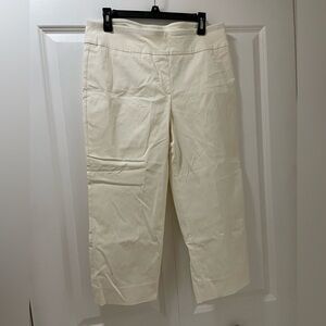 EUC Ruby Rd. Size 14 Crop Pants Capris Off White, Cream